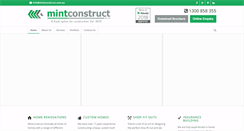 Desktop Screenshot of mintconstruct.com.au
