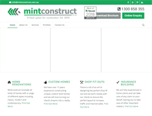 Tablet Screenshot of mintconstruct.com.au